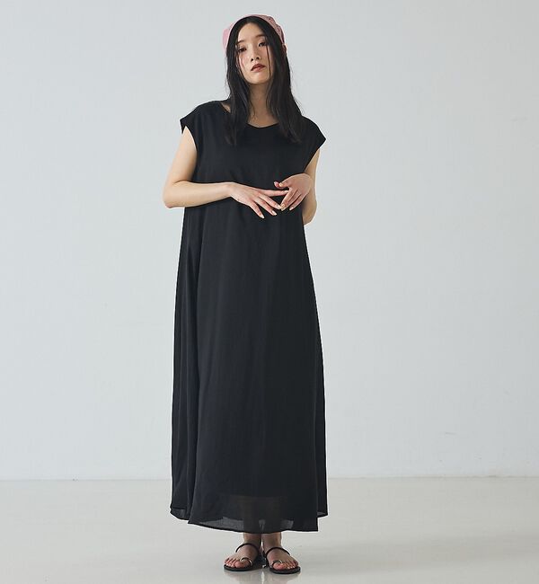 abahouse mavie「【シアー】2枚仕立てワンピース」|ワンピース|