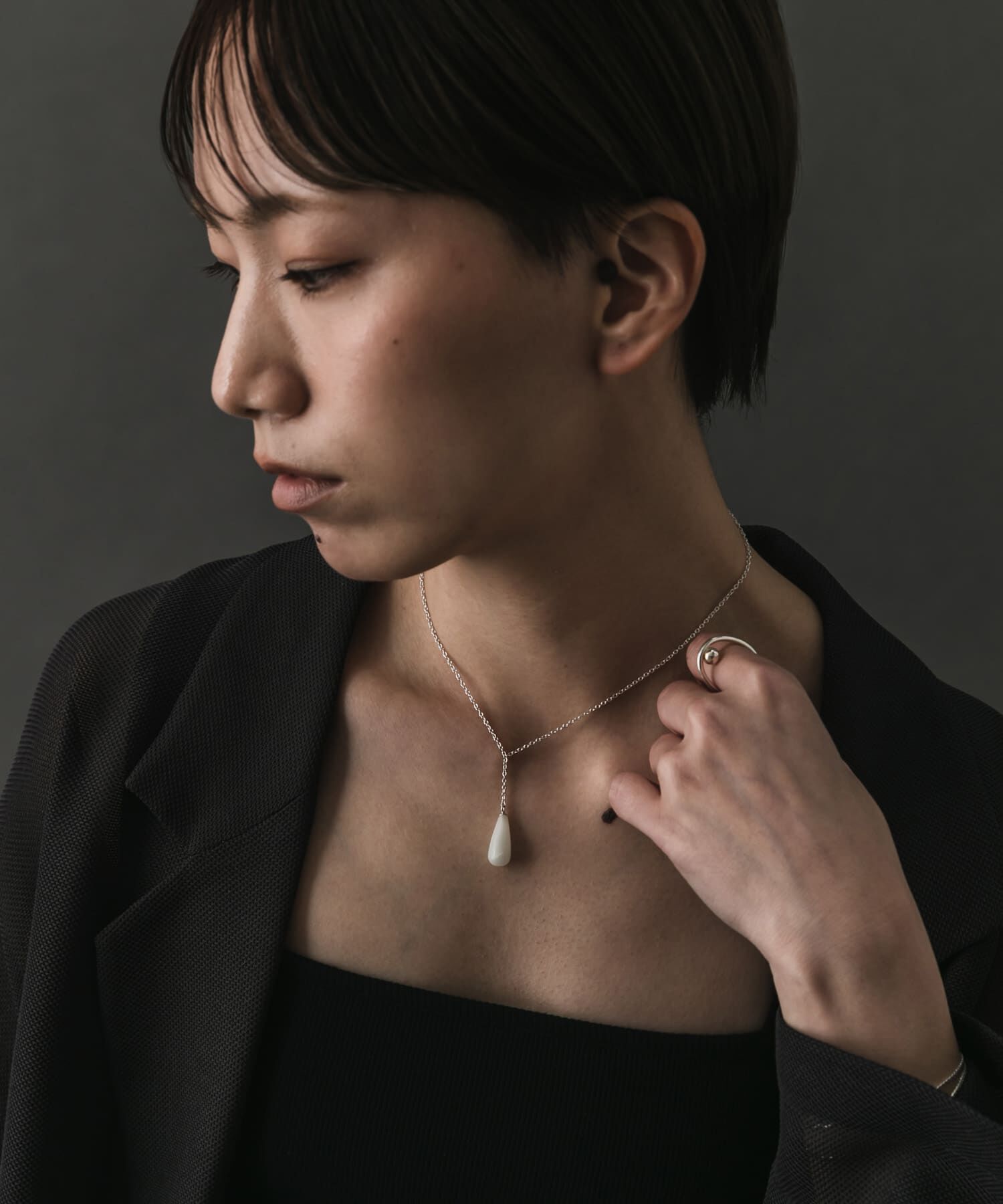 SMELLY「SMELLY so&rsquo;　newjade  swing necklace」|ネックレス|