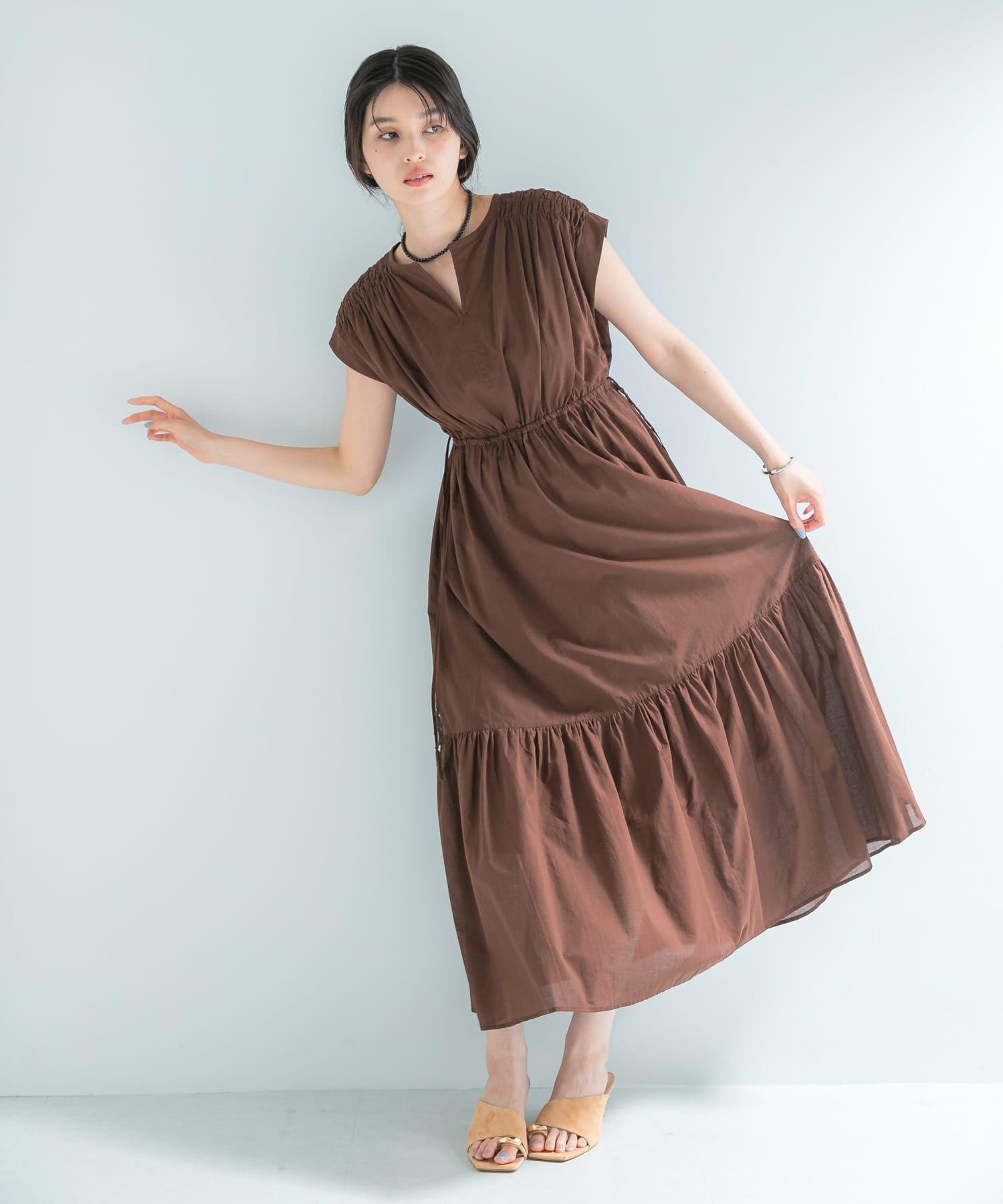 URBAN RESEARCH ROSSO「『WEB限定』コットンボイルワンピース」|ワンピース|