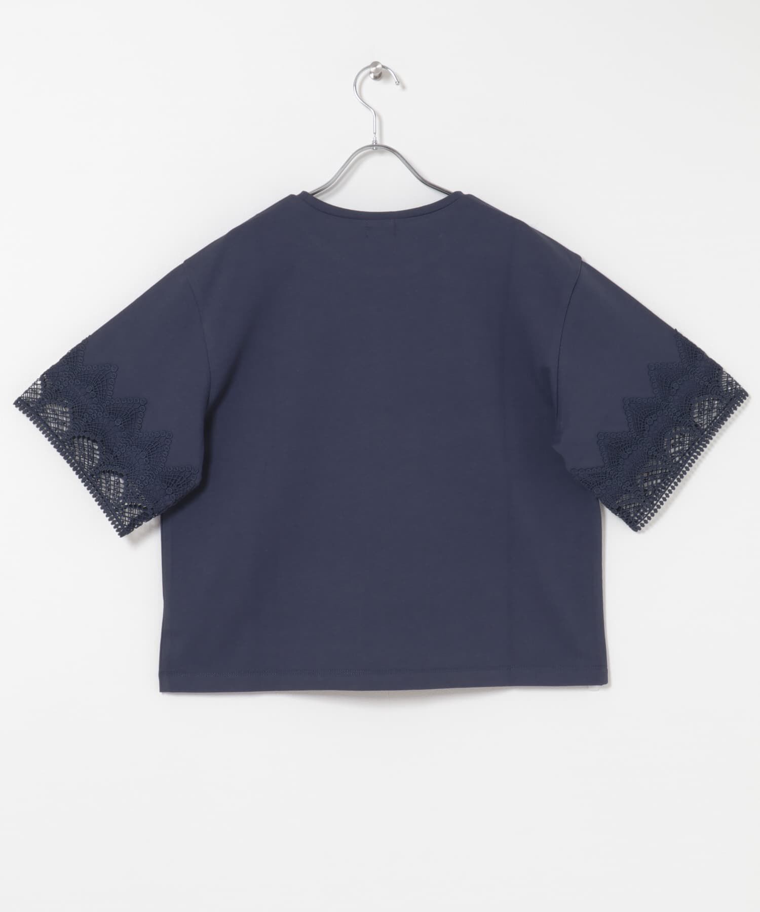 URBAN RESEARCH DOORS「レーススリーブTシャツ」|Tシャツ・カットソー|