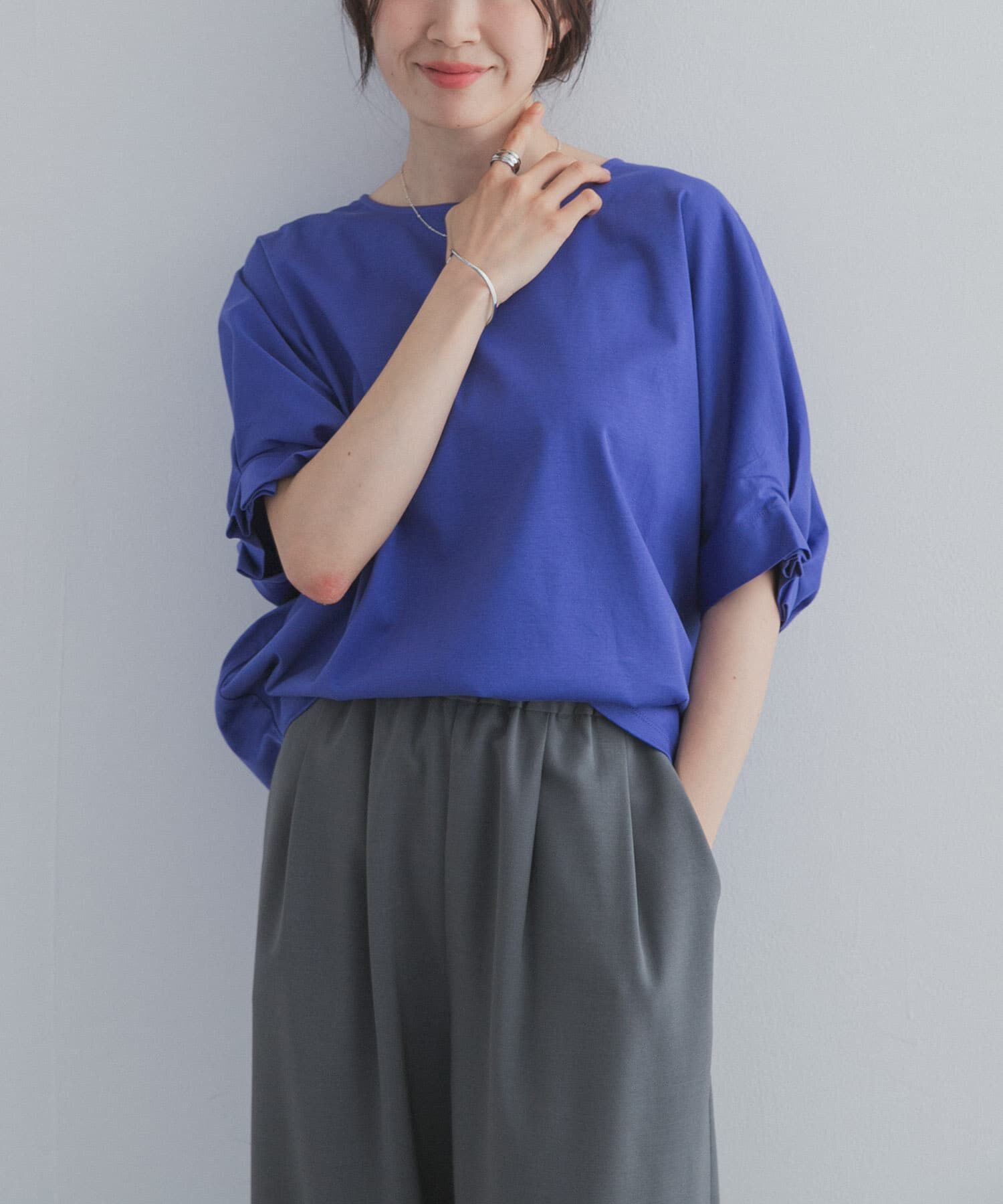 URBAN RESEARCH DOORS「『UR TECH』サマシェアタックスリーブプルオーバー」|Tシャツ・カットソー|
