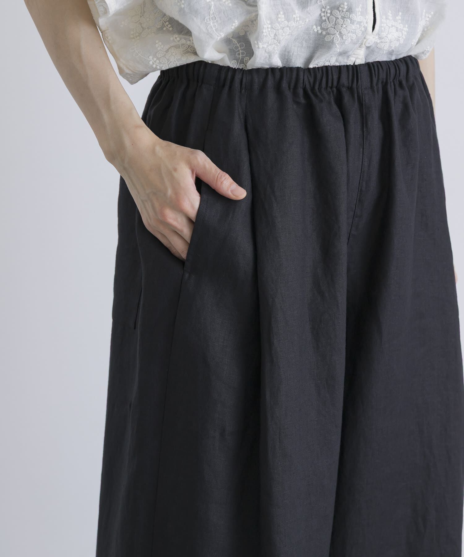 かぐれ「カラーリネンクロップドパンツ」|その他|