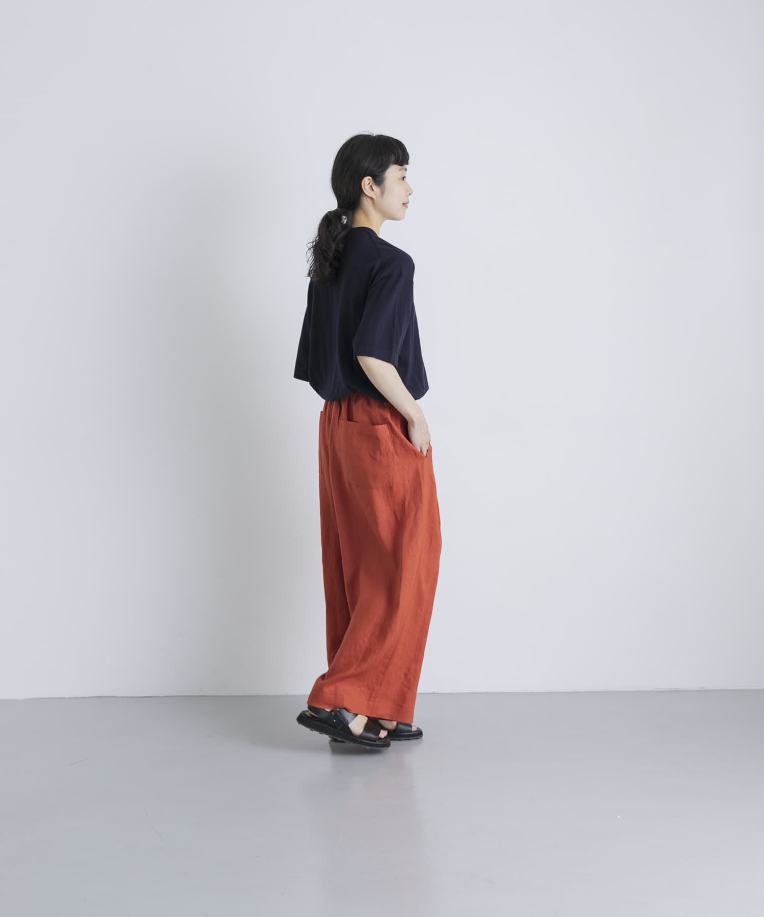 かぐれ「カラーリネンクロップドパンツ」|その他|