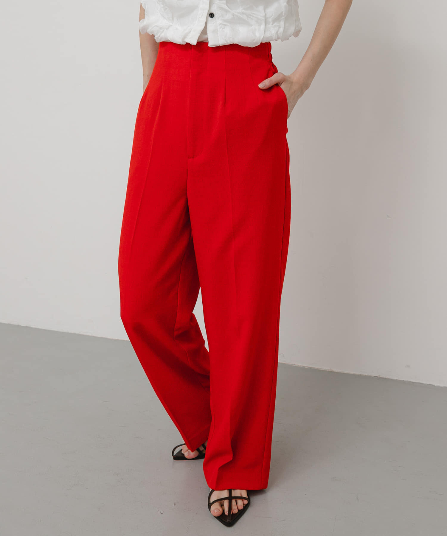 SENSE OF PLACE by URBAN RESEARCH「『一部WEB限定』『UR TECH DRYLUXE』リネンライクワイドパンツ」|その他|