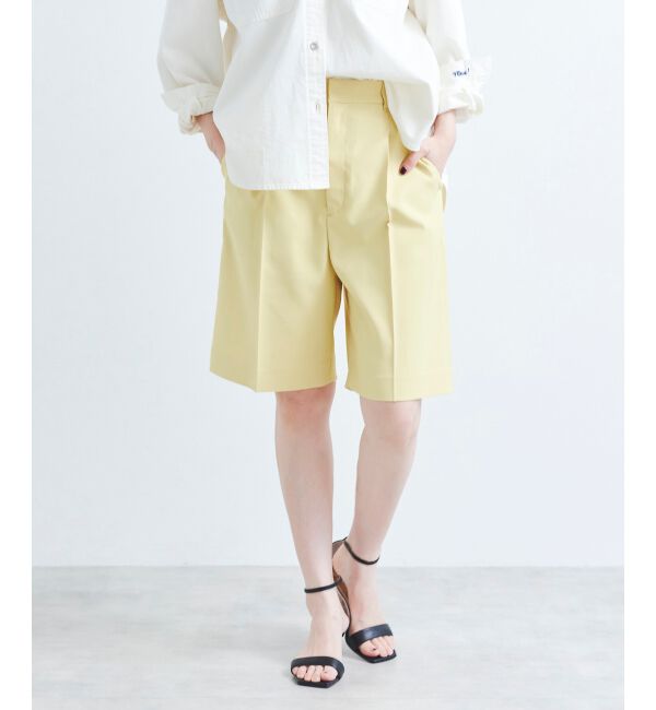 le.coeur blanc「ツイルストレッチハーフパンツ」|その他|