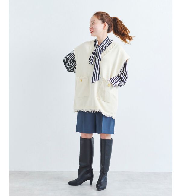 le.coeur blanc「ツイルストレッチハーフパンツ」|その他|