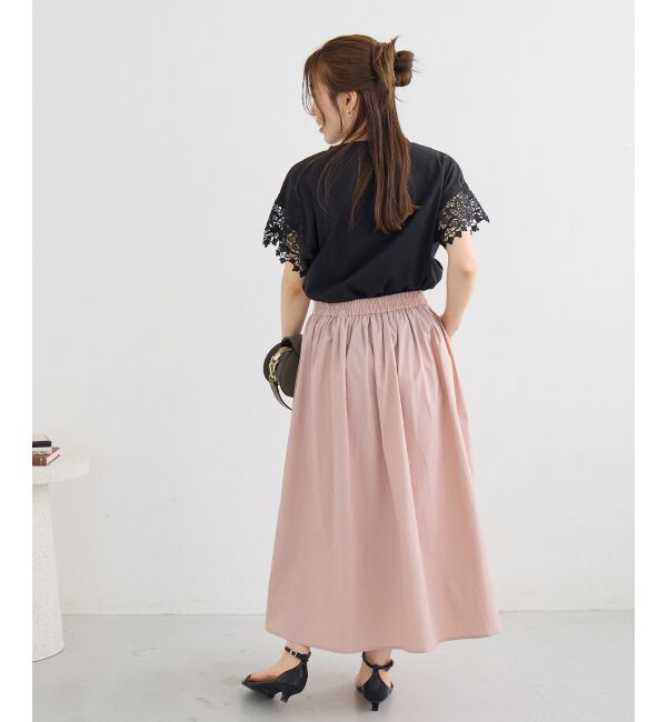  「レースドッキングカットソー」|Tシャツ・カットソー|