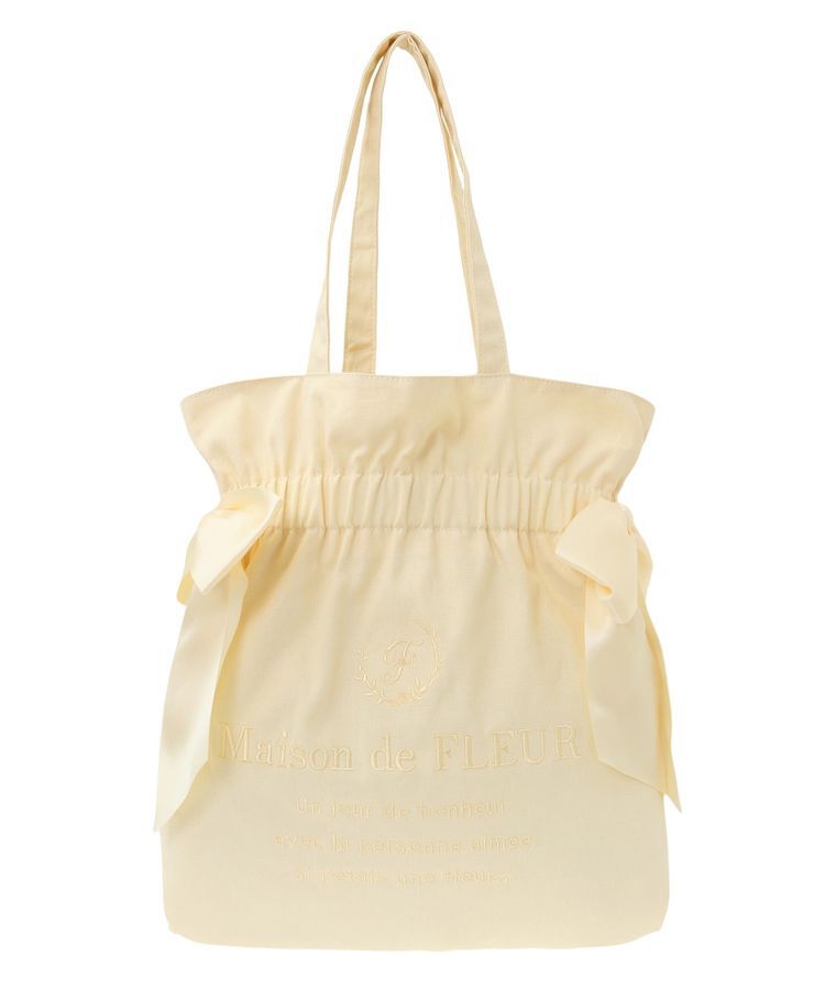 Maison de FLEUR「EC限定 キャンバスダブルリボントートバッグ」|トートバッグ|