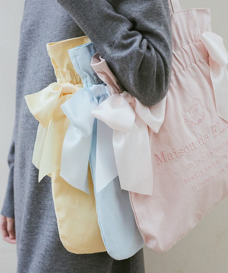 Maison de FLEUR「EC限定 キャンバスダブルリボントートバッグ」|トートバッグ|