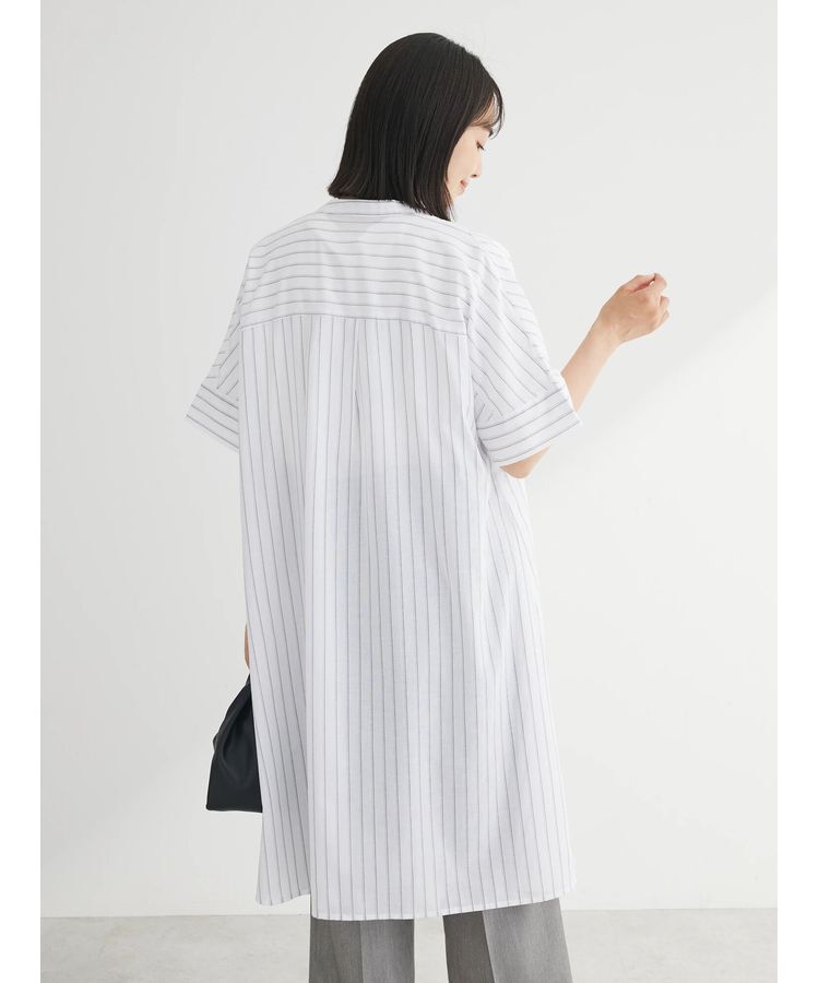 Green Parks「綿麻混スキッパーミニワンピース」|ワンピース|