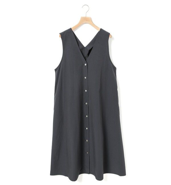 MidiUmi「MidiUmi Vネックロングジレワンピース」|ワンピース|ネイビー