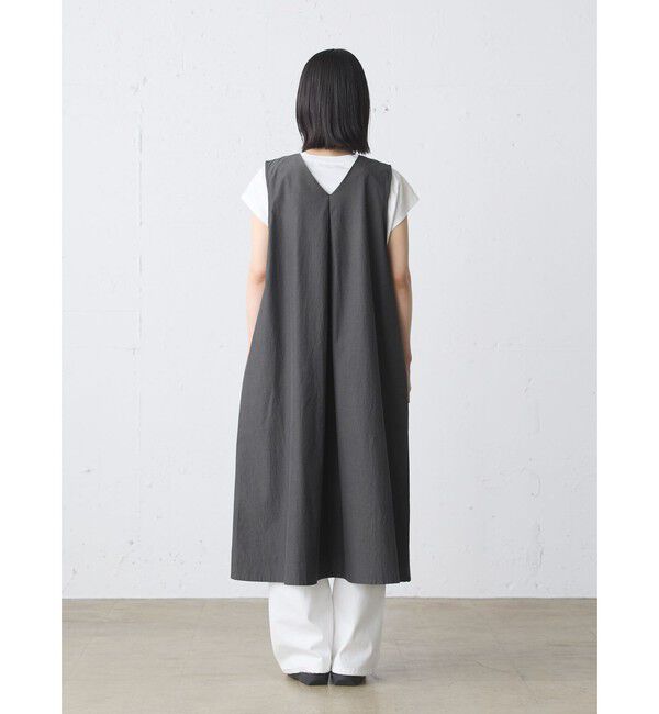MidiUmi「MidiUmi Vネックロングジレワンピース」|ワンピース|