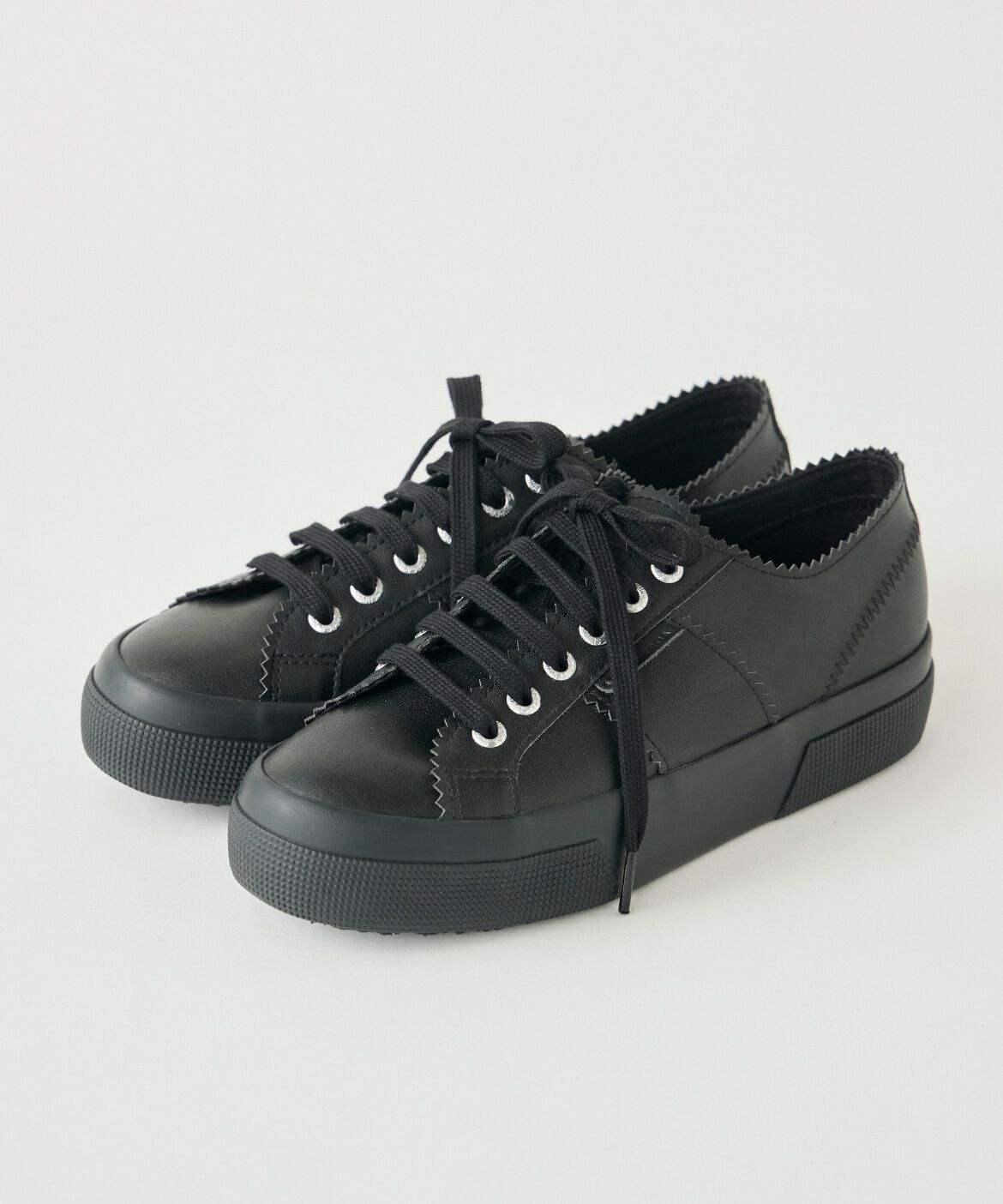 INED「《SUPERIOR CLOSET》PELLICO&times;SUPERGA2750 撥水 スニーカー《PELLICO&times;SUPERGA》」|スニーカー|ブラック
