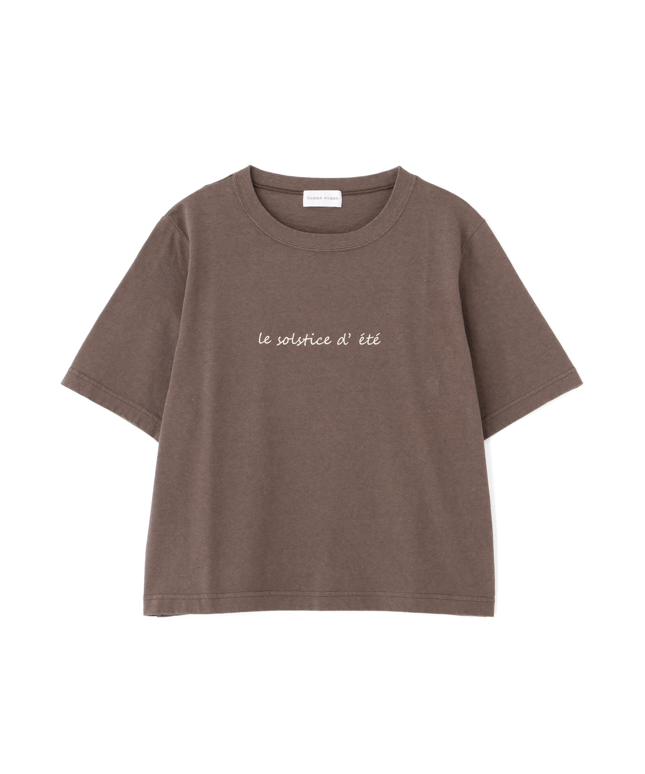  「メッセージロゴＴシャツ」|Tシャツ・カットソー|ブラウン