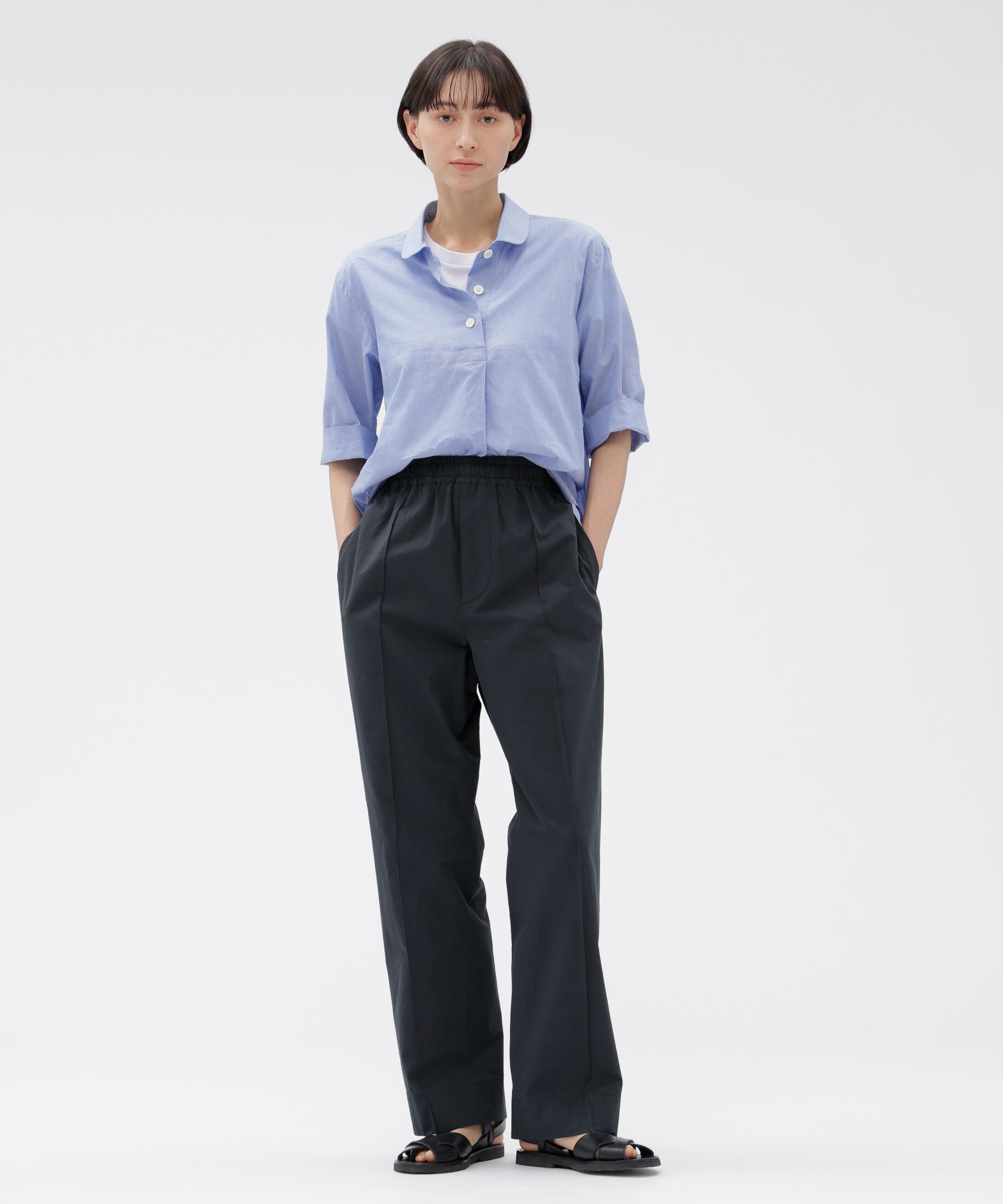  「LIGHT COTTON TWILL TROUSERS」|その他|DARK BLUE4