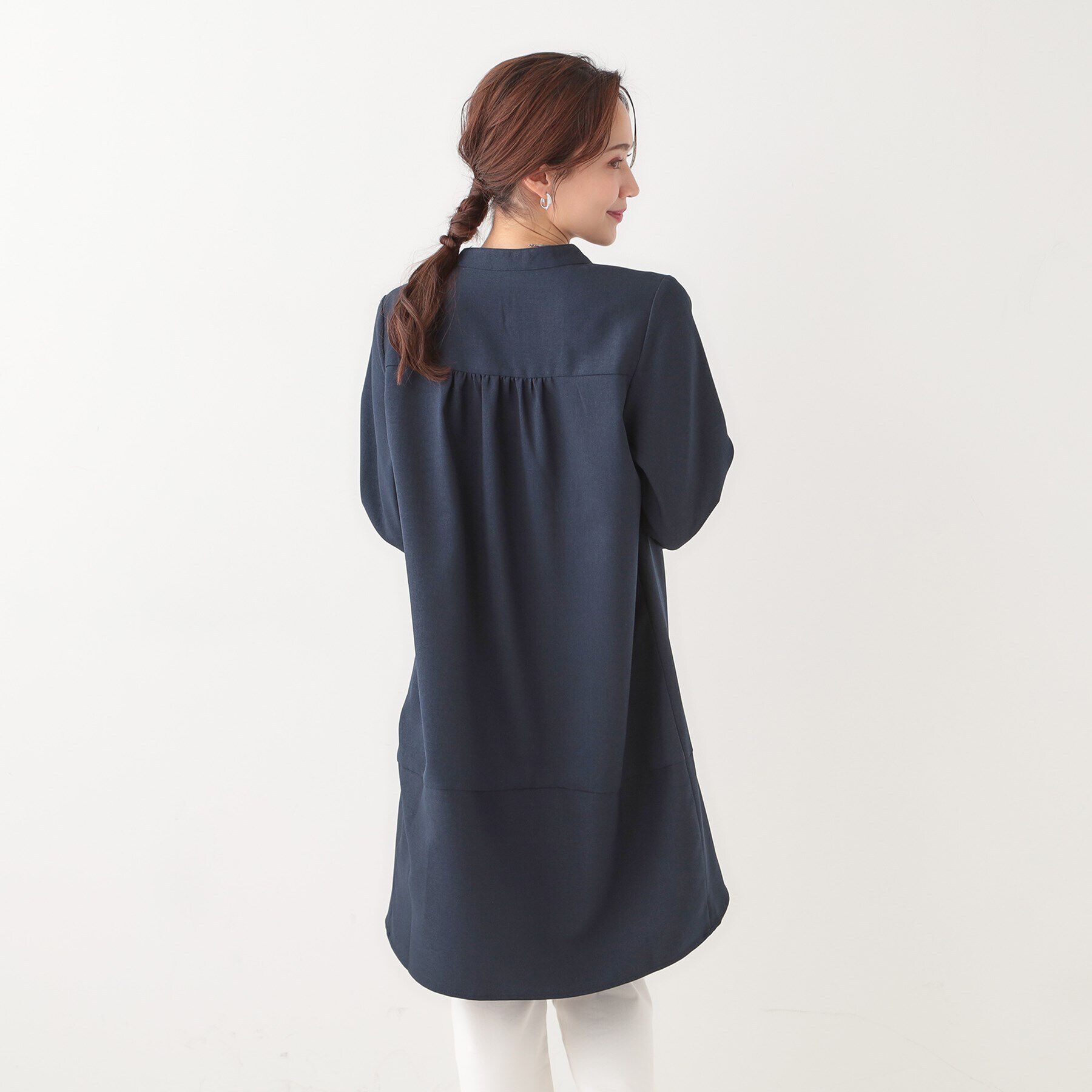 SHOO･LA･RUE「【体型カバー/洗える】なめらかなタッチが心地よい チュニックワンピース」|チュニック|