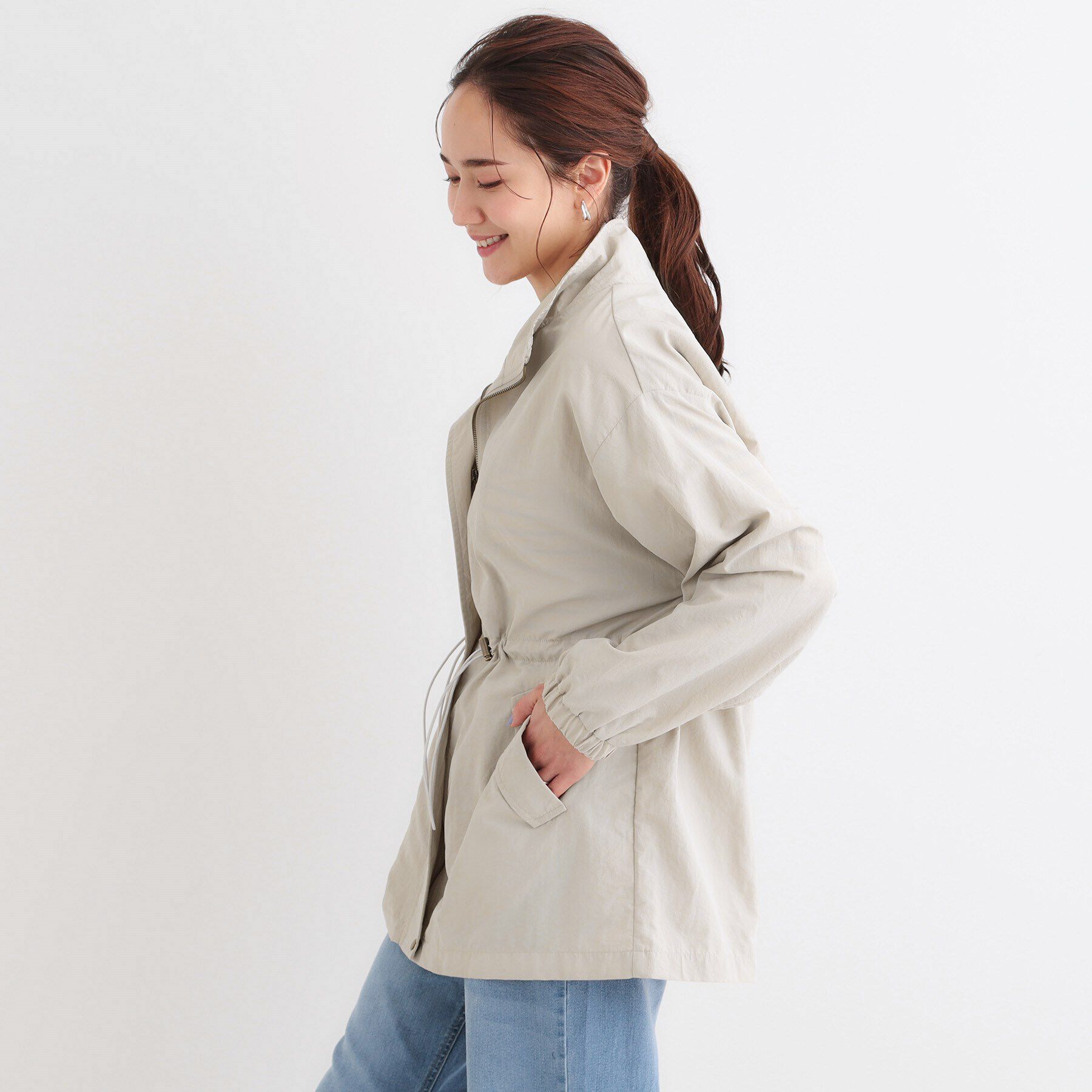 SHOO･LA･RUE「【撥水/防花粉】大人のデイリースタイルに スタンドカラーブルゾン」|その他|