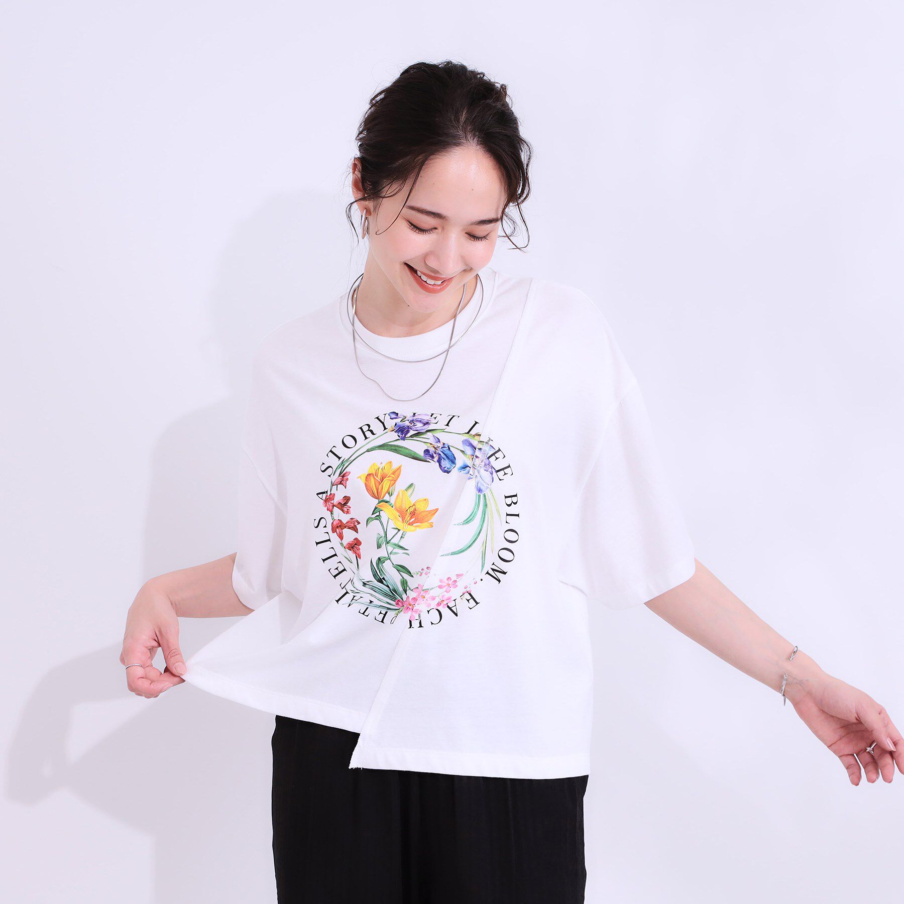 SHOO･LA･RUE「リメイク風Tシャツ」|Tシャツ・カットソー|