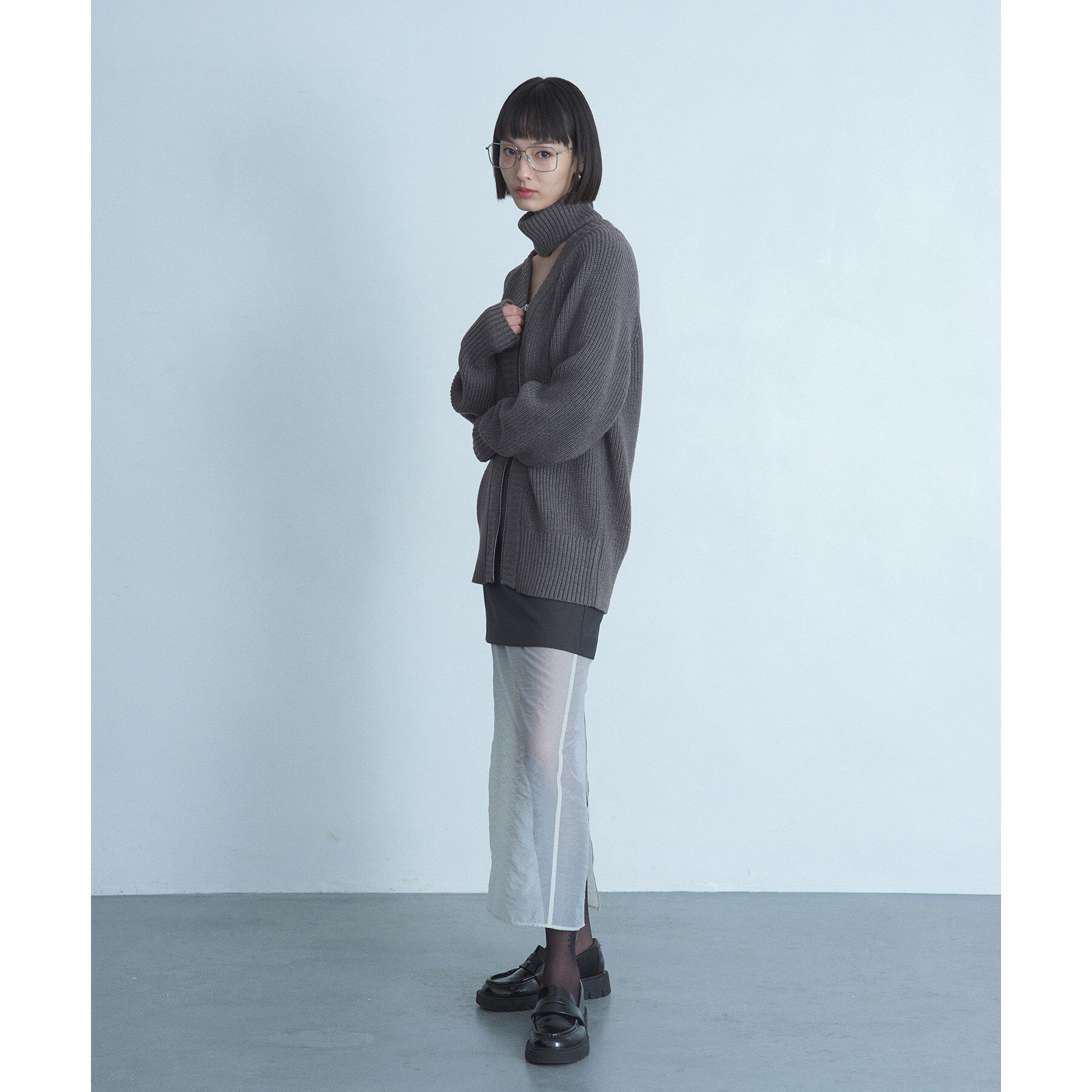 CODE A「reversible sheer skirt」|スカート|