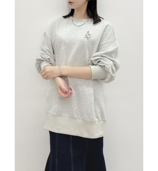 dazzlin「CAT刺繍リボンカットプルオーバー」|Tシャツ・カットソー|グレー