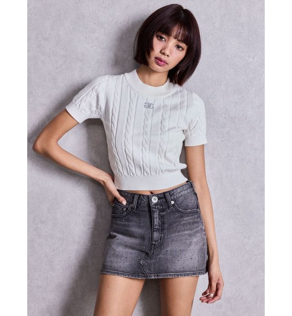 GYDA「Symmetry GYDAケーブルニットTOPS」|ニット・セーター|