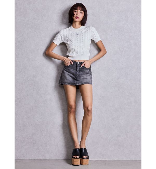 GYDA「Symmetry GYDAケーブルニットTOPS」|ニット・セーター|