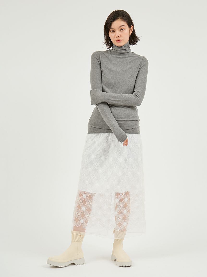emmi atelier「フラワーチュールスカート」|スカート|