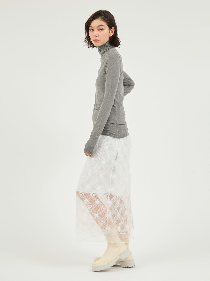 emmi atelier「フラワーチュールスカート」|スカート|