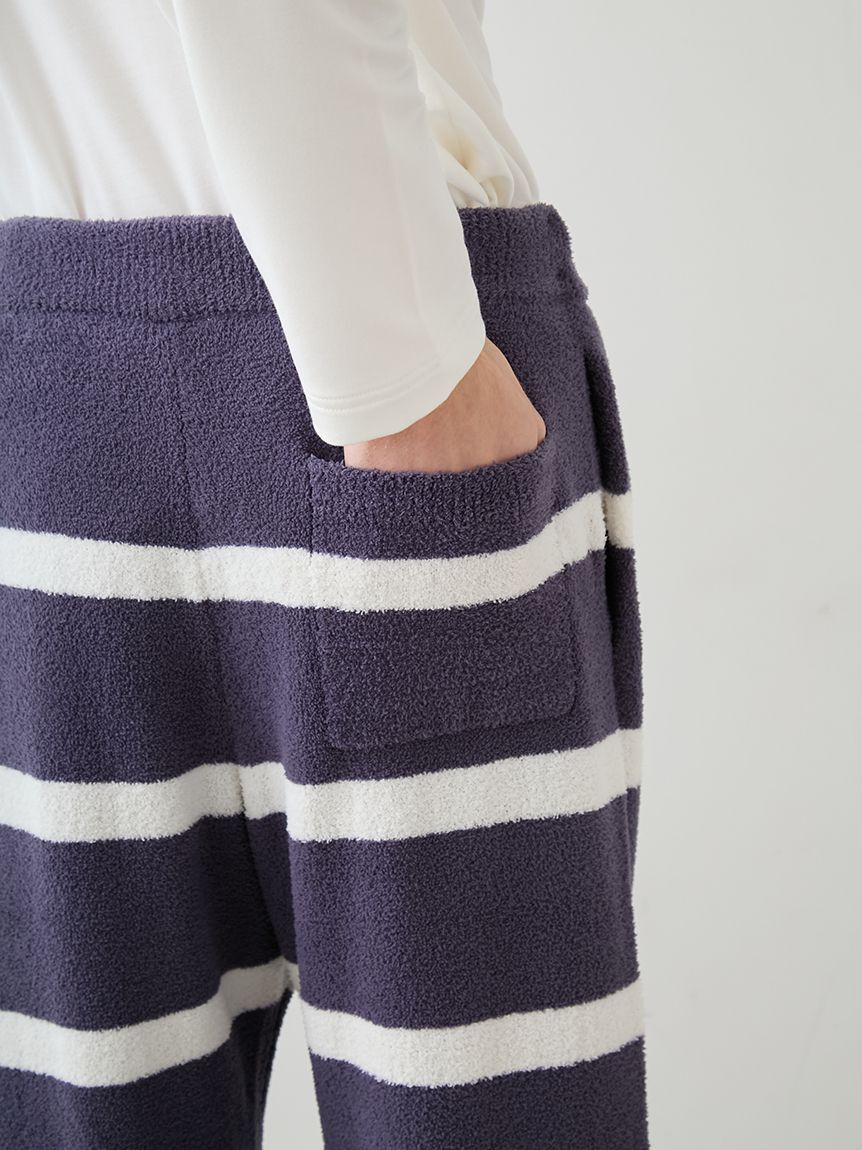 gelato pique「【ONLINE限定】【UNISEX】エアリーモコプレイフルDOGジャガードプルオーバー&ボーダーロングパンツセット」|ルームウェア|