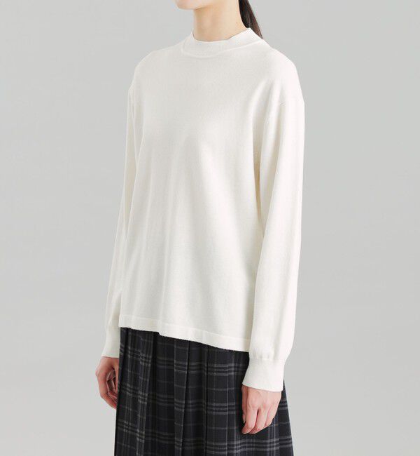 MACKINTOSH PHILOSOPHY「GREY LABEL ウールコットンモックネックニット」|ニット・セーター|