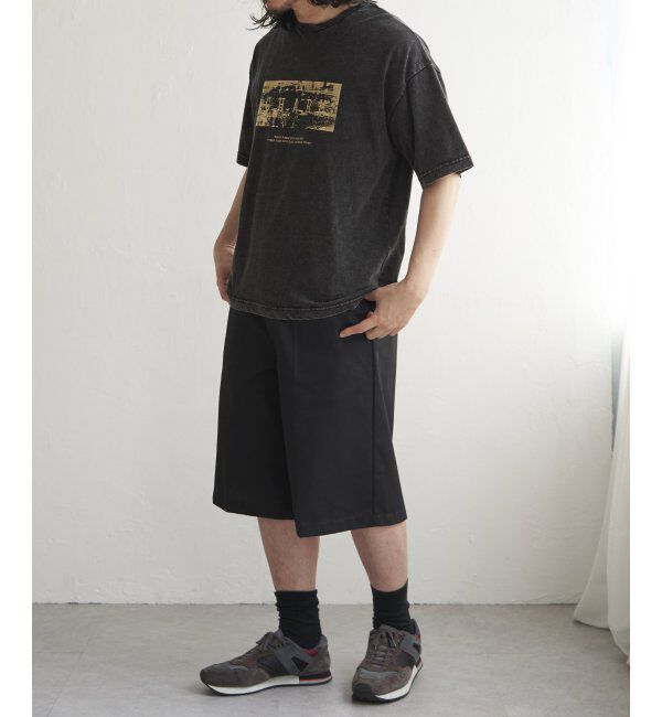 VENCE share style「スノーウォッシュ加工箔プリントTシャツ」|Tシャツ・カットソー|