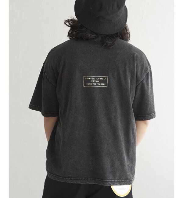 VENCE share style「スノーウォッシュ加工箔プリントTシャツ」|Tシャツ・カットソー|