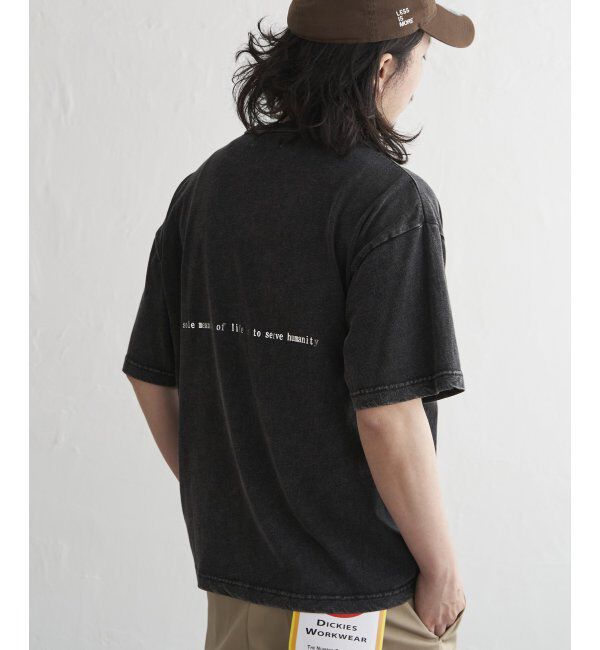 VENCE share style「スノーウォッシュ加工箔プリントTシャツ」|Tシャツ・カットソー|
