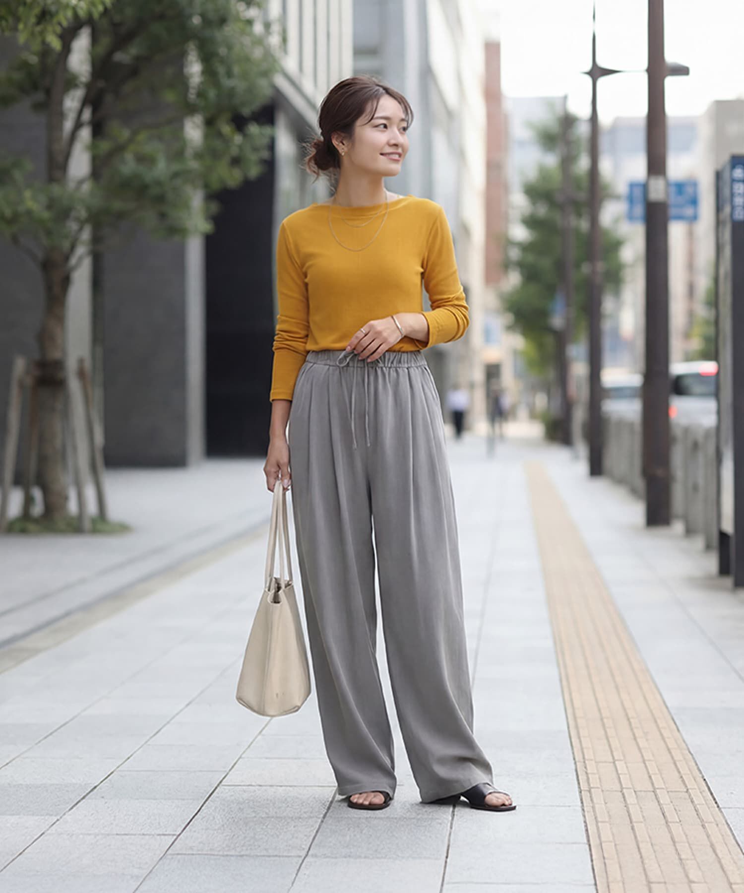STYLE DELI「やわらかボートネックカットソートップス」|Tシャツ・カットソー|