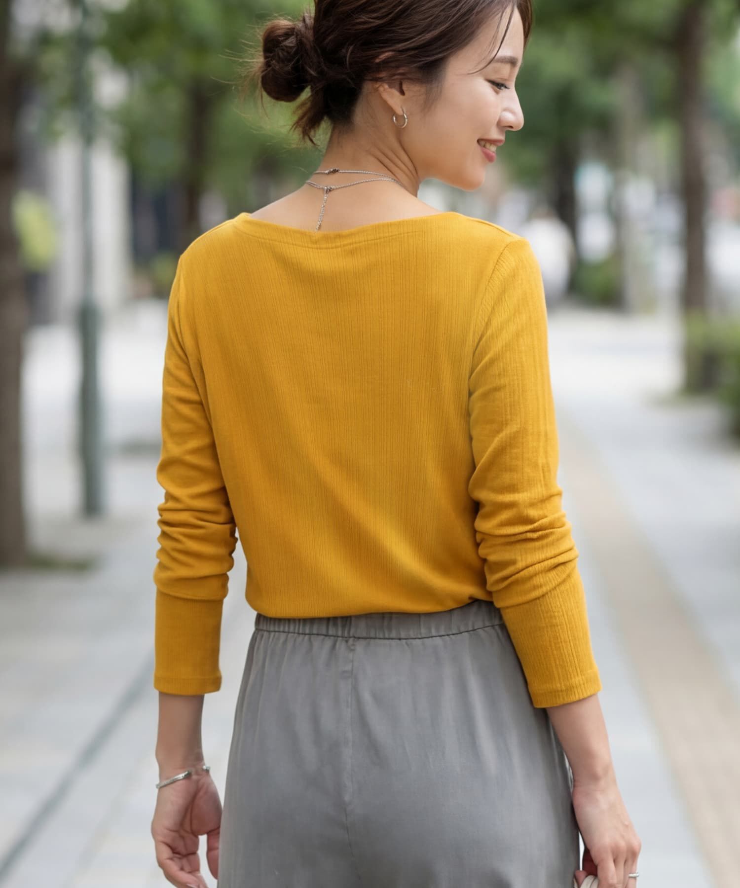 STYLE DELI「やわらかボートネックカットソートップス」|Tシャツ・カットソー|