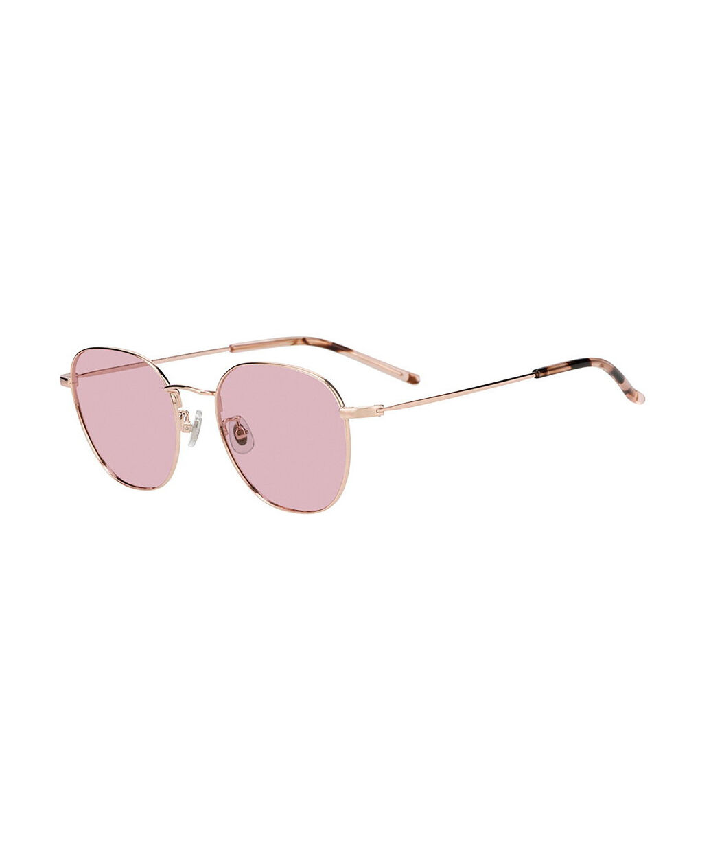  「ウェリントン型 サングラス｜ ライトカラーレンズ メタルフレーム ズレ落ち防止 TREND SUNGLASSES」|サングラス|ピンク1