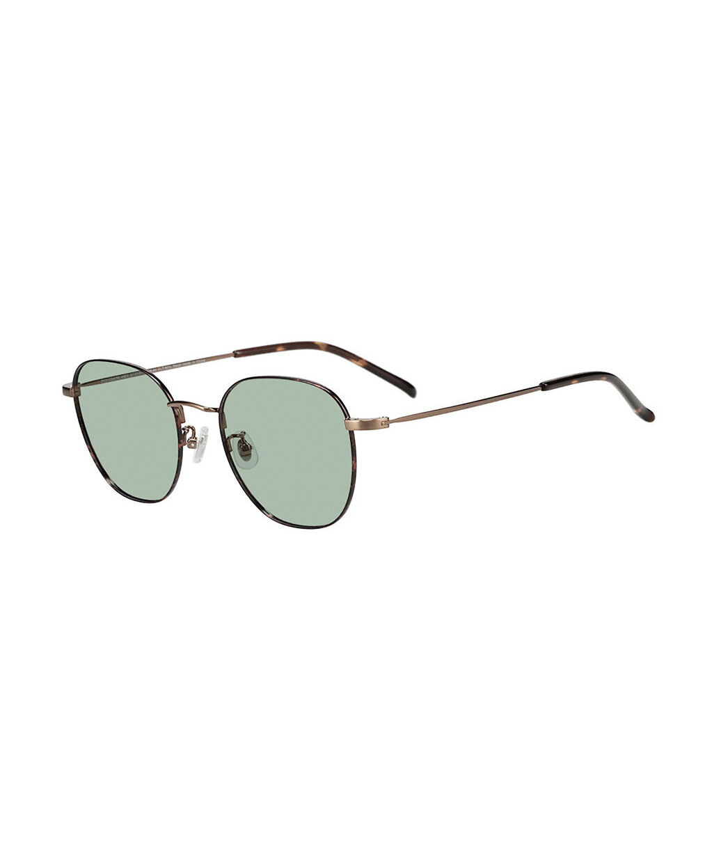  「ウェリントン型 サングラス｜ ライトカラーレンズ メタルフレーム ズレ落ち防止 TREND SUNGLASSES」|サングラス|茶系デミ1