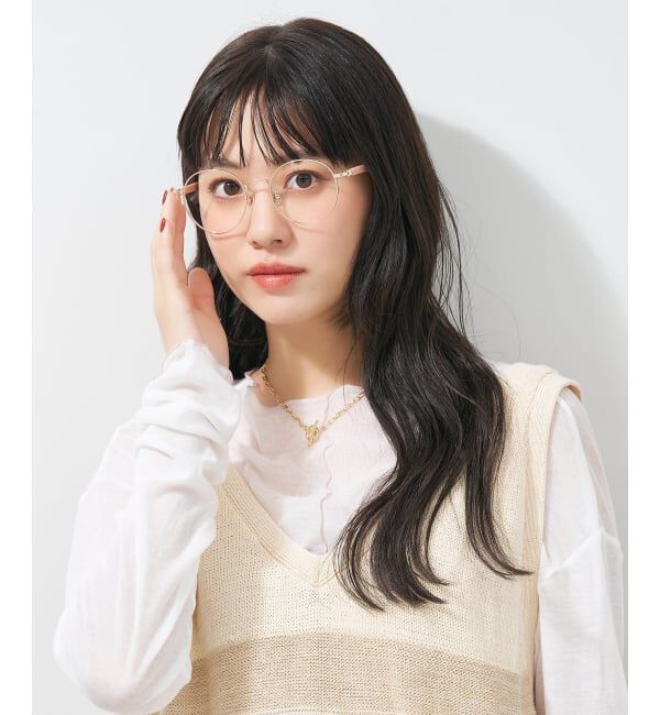  「ボストン型 メガネ | 中顔面短縮みえメガネ ラバーテンプル 伊達メガネ Zoff｜FASHION レンズ交換券付」|メガネ|
