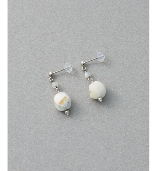 ete「ナチュラルストーン ツイストカット ピアス」|ピアス|