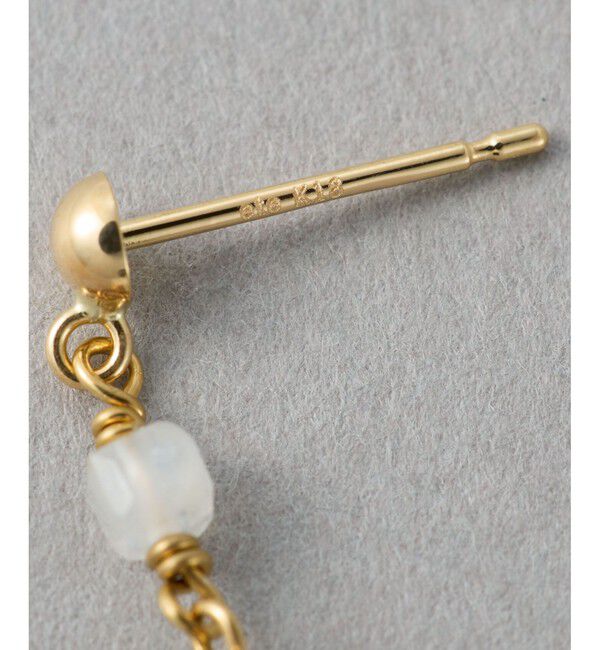 ete「ナチュラルストーン ツイストカット ピアス」|ピアス|