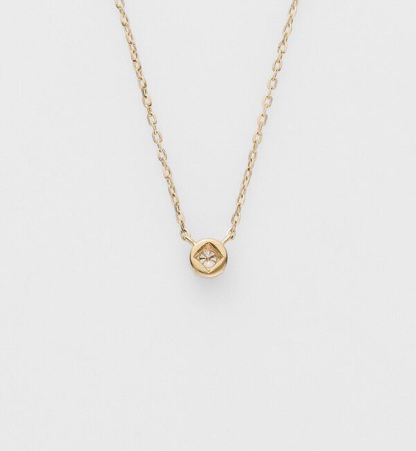 agete「K10ダイヤモンドネックレス（0.03ct）」|ネックレス|