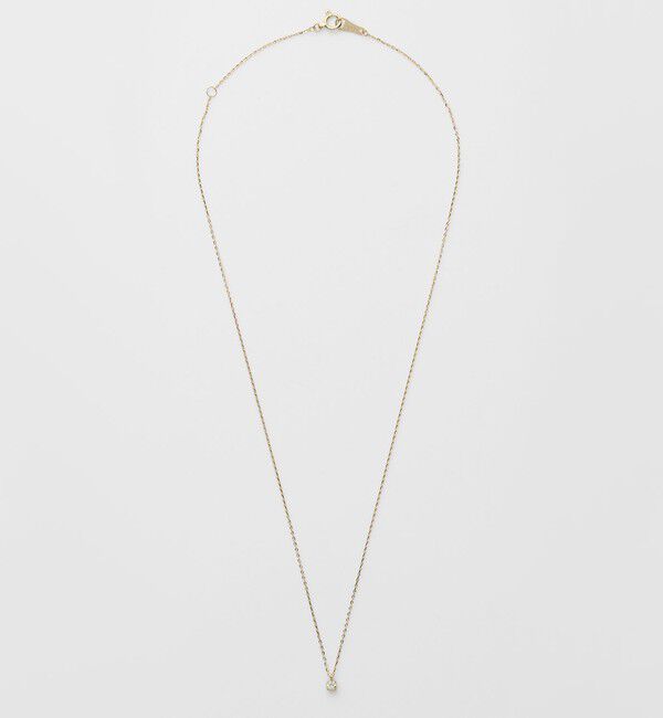agete「K10ダイヤモンドネックレス（0.05ct）」|ネックレス|