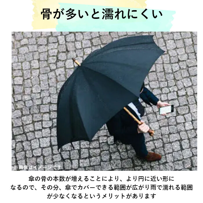 BACKYARD FAMILY「傘 メンズ 大きい 丈夫 通販 70cm ジャンプ傘 ワンタッチ 16本骨 シンプル 無地 超撥水」|傘|
