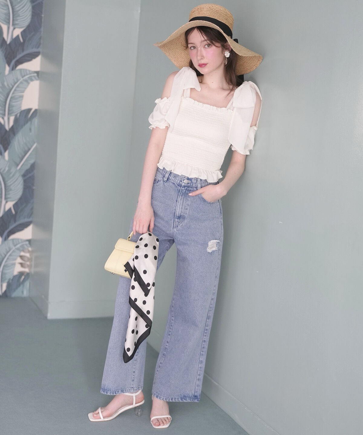 WILLSELECTION「ダメージワイドデニムパンツ」|その他|