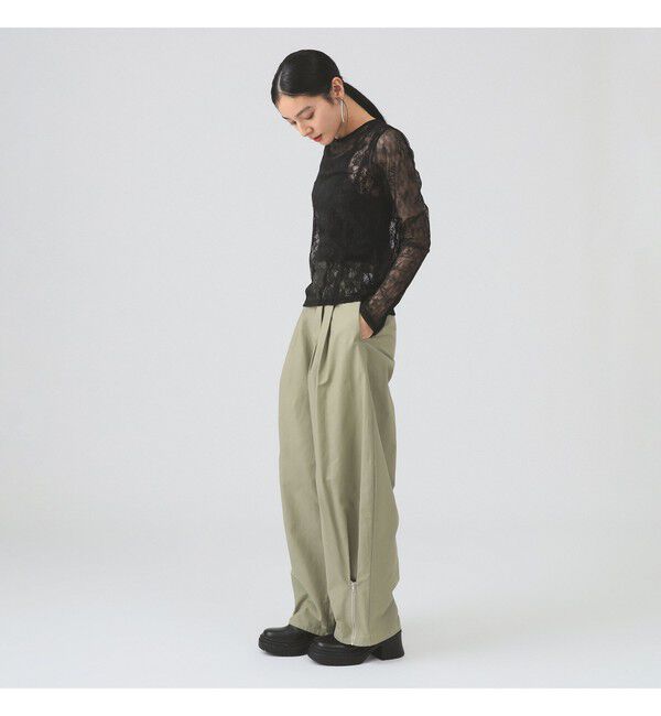 Ray BEAMS 「レース テープ キリカエ Tシャツ」|Tシャツ・カットソー|