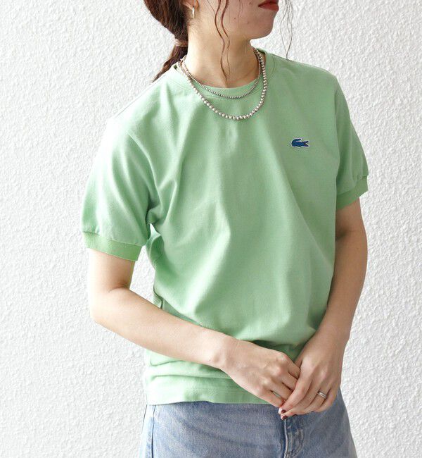 SHIPS any「【SHIPS any別注】LACOSTE:〈洗濯機可能〉PIQUE クルーネック Tシャツ 26SS」|Tシャツ・カットソー|