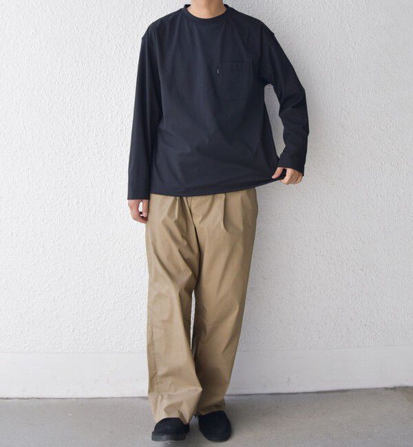 SHIPS any「SHIPS any: SORONA(R) ストレッチ ジャージー スピンドル ポケット Tシャツ (ロンT)◇」|Tシャツ・カットソー|