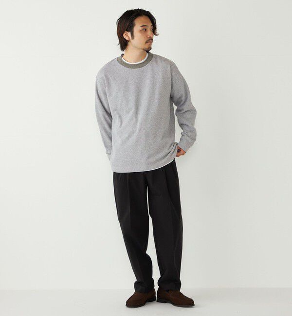 SHIPS Colors 「SHIPS Colors:〈手洗い可能〉ニットライク ロングスリーブ Tシャツ (ロンT)」|Tシャツ・カットソー|