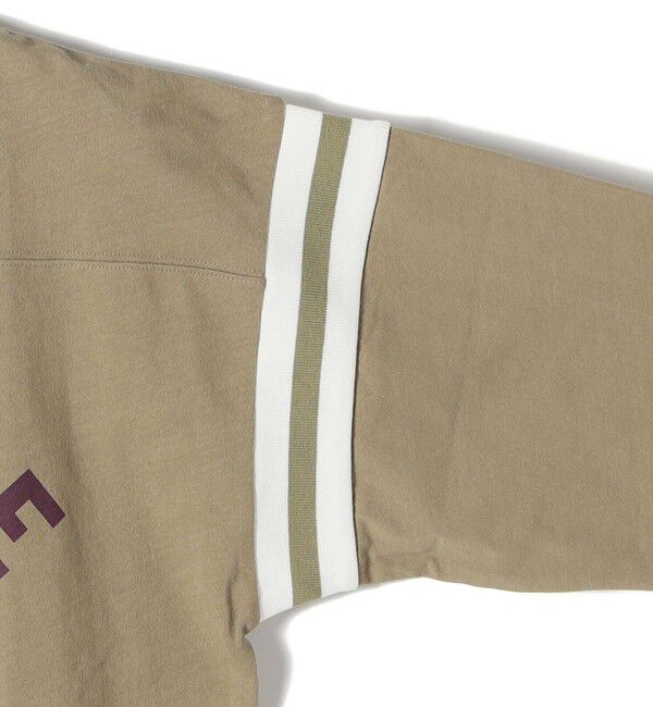 SHIPS for women「NINE CASE:〈洗濯機可能〉七分袖 フットボール TEE」|Tシャツ・カットソー|