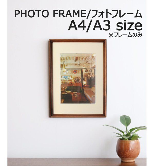 ACME「WARNER PHOTO FRAME_A4/A3 ワーナーフォトフレーム A4/A3」|その他|ブラウン